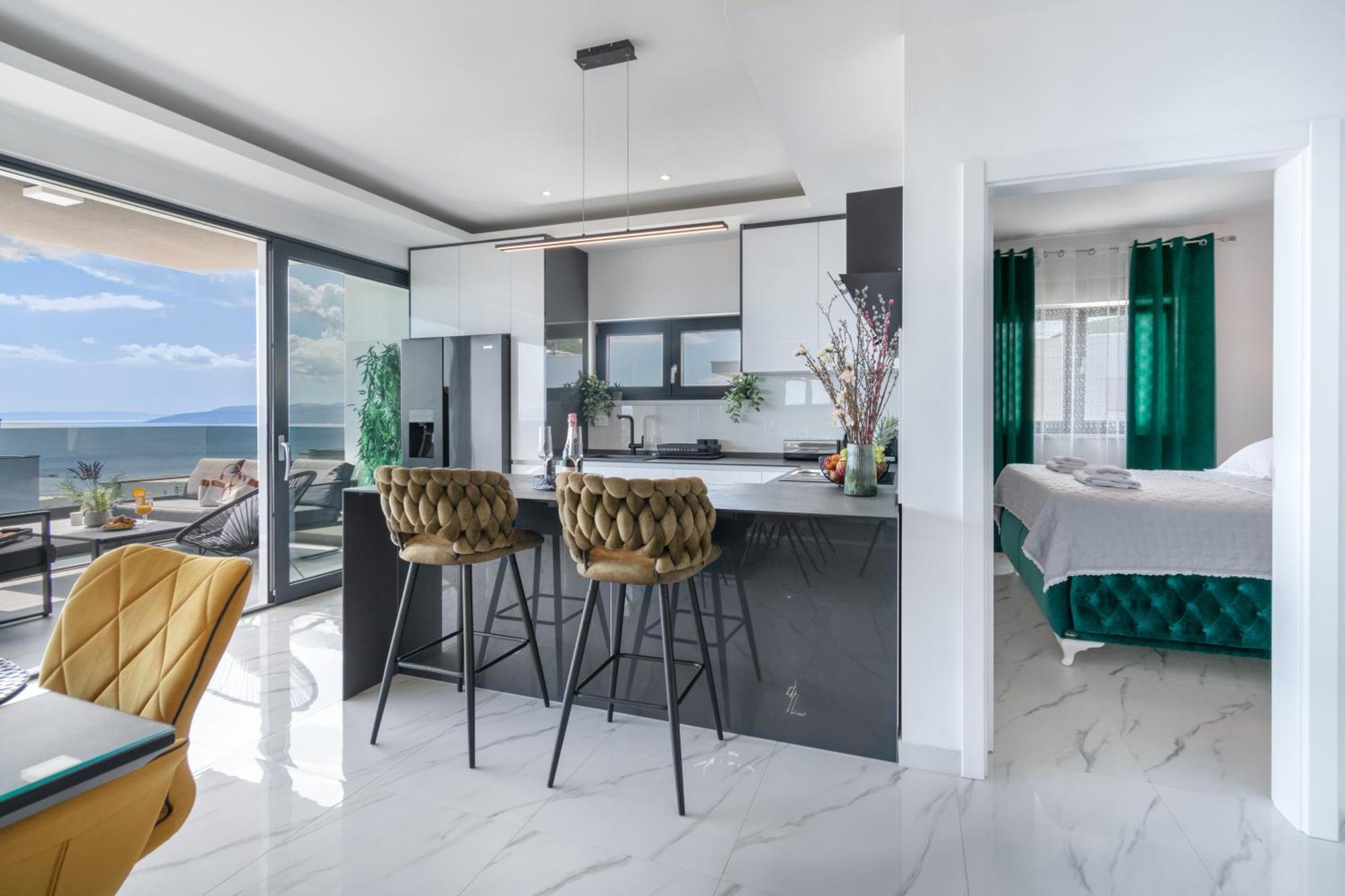 Апартаменти Lux Penthouse Panoramic View With Jacuzzi Макарська Екстер'єр фото
