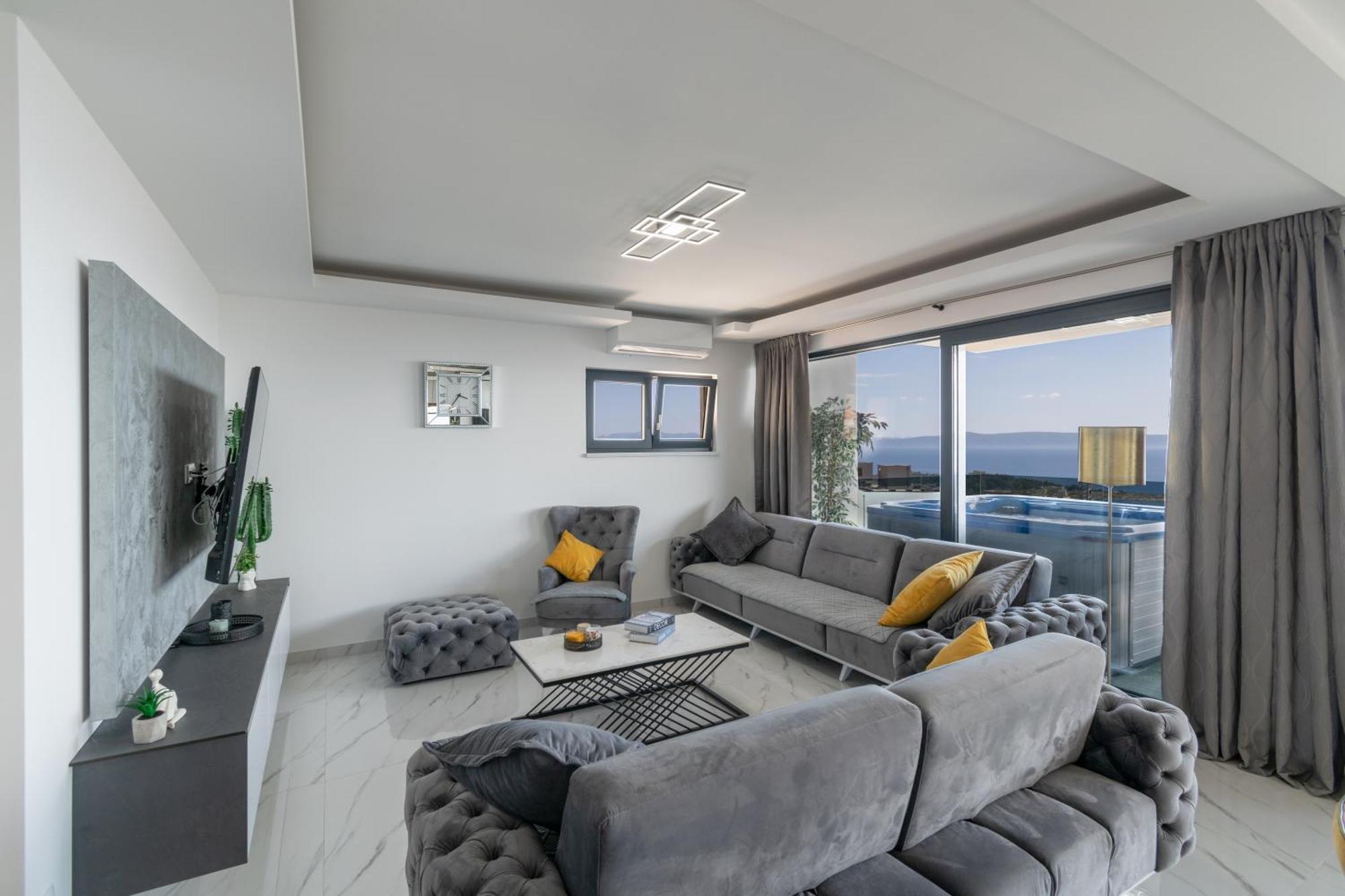 Апартаменти Lux Penthouse Panoramic View With Jacuzzi Макарська Екстер'єр фото